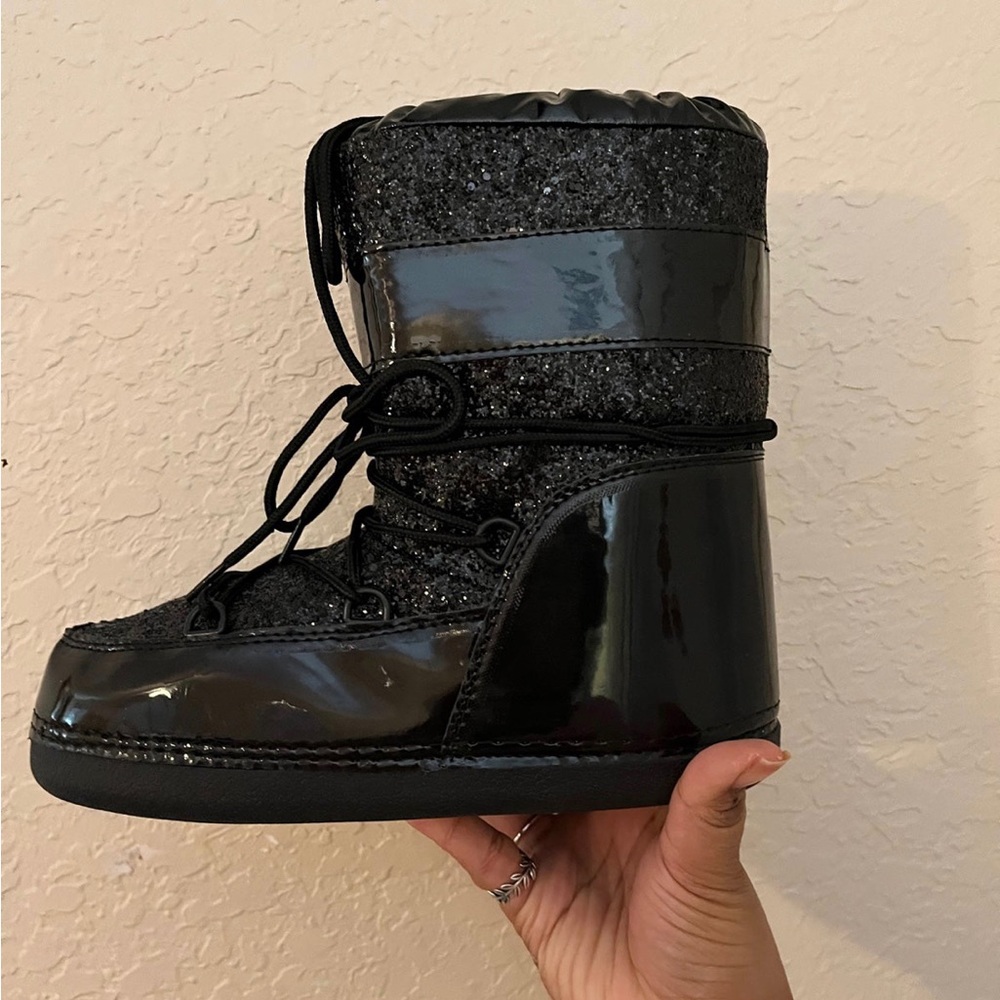 Glitter Black Space Winter Boots EARLY BLACK FRIDAY SALE